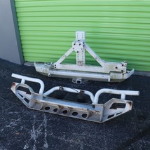 97-06 Jeep Wrangler TJ Front & Rear Bumper W/ Tire Carrier HEAVYDUTY image 7