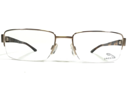Jaguar Mod.33047-600 Eyeglasses Frames Tortoise Gold Rectangular 55-18-135 - £58.69 GBP