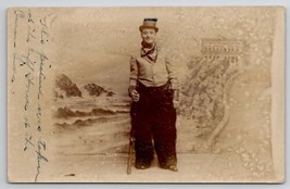 RPPC Dapper Man Wooly Chaps Cliff House Ocean Side San Francisco Postcard B32 - £11.91 GBP