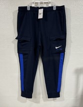 Nike Air Cargo Fleece Pants Blue Mens 2XL FN7693-451 SEE PICS - £44.54 GBP