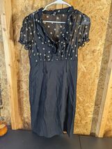 Alyx dross Size 8 Black Lace Dress With Polkadots - $17.82