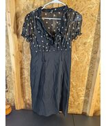 Alyx dross Size 8 Black Lace Dress With Polkadots - $328.72 MXN