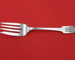 Norman Hammered by Shreve Sterling Silver Cold Meat Fork Applied Mono &quot;M... - $147.51