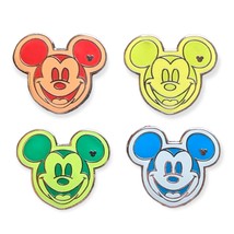 Mickey Mouse Colorful Faces Disney Pins: Orange, Yellow, Green, and Blue - £20.05 GBP