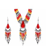 Native American Inspired Teardrop Stone Cabochon Long Beaded Metal Dangl... - €21,41 EUR Native American Inspired Teardrop Stone Cabochon Long Beaded Metal Dangl... - €21,41 EUR