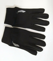 Winter Warm Kids Cycling Gloves L Unisex Black Smart Touch Feather Graphic - $9.74