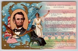 Abraham Lincoln Centennial Souvenir Nash Postcard C23 - £6.35 GBP
