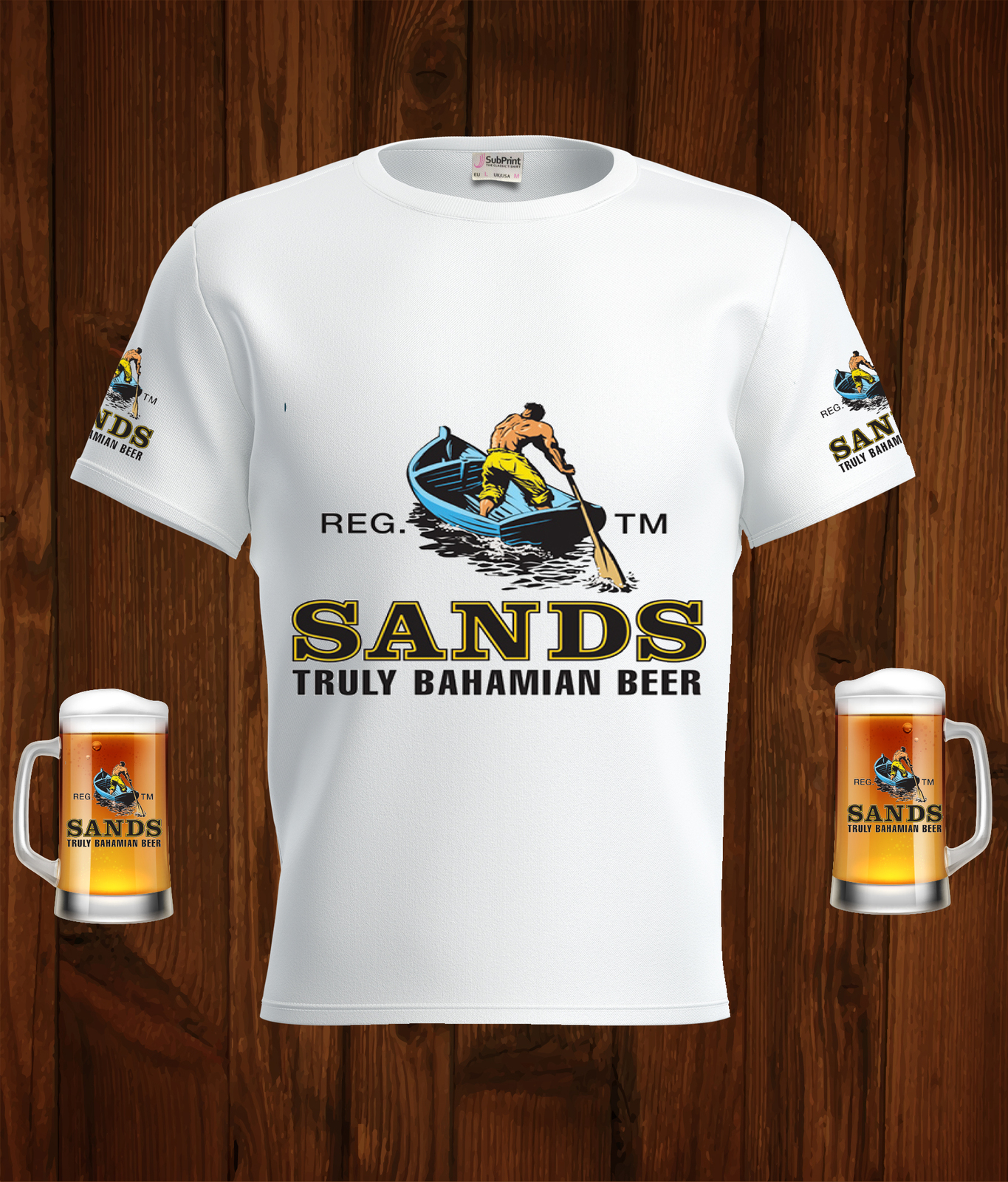 Sands  Beer White T-Shirt, High Quality, Gift Beer Shirt