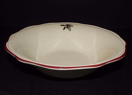 Better Homes and Gardens Christmas Poinsettia Cereal Dessert Bowl Red Ri... - $21.78