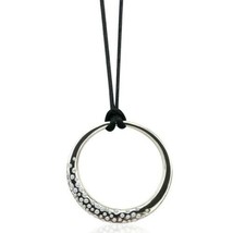 Crystals From Swarovski Circle Necklace Sterling Silver Overlay 30 Inch ... - £23.46 GBP