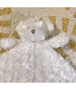 Bear White Swirl Blankets and Beyond Lovey Security Blanket Teddy Plush - $14.50