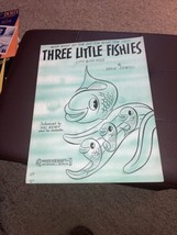 Vintage 1939 Three Little Fishies Sheet Music Saxie Dowell - £5.79 GBP