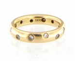 4mm Women&#39;s Fashion Ring 14kt Yellow Gold 386198 - £319.93 GBP