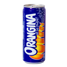 4 Cans of Orangina Sparkling Citrus Beverage, With Pulp, All Natural 330... - $28.06