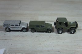 Lot 3 Maisto Small Humvee Ford GP Green Silver  2.5&quot; Diecast Cars - £8.53 GBP