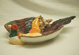 Vintage Style WCL Ceramic Pheasant Bird Serving Platter Centerpiece Kitchen Tool - £31.13 GBP