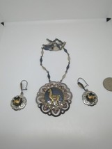 Sterling Silver 925 &amp; 18k Gold Alpaca Peruvian Jewelry Set - $129.99