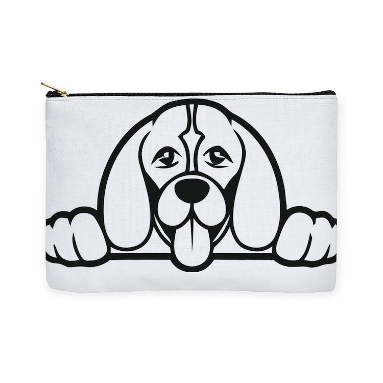 PEEKING BEAGLE Zipper Pouch - $30.00