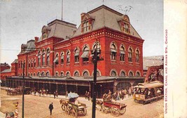 Union Station Railroad Depot Canal &amp; Adams Street Chicago Illinois 1911 postcard - £5.43 GBP