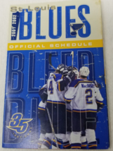 St. Louis Blues 2001-2002 Schedule Wallet Fold Out Hockey 35th Anniversary - £8.54 GBP