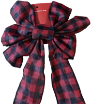Christmas Holiday Decorative Hanging  Bow-(Red/Black}-Brand New-SHIPS N ... - $182.71 MXN