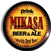 MIKASA BEER and ALE BREWERY CERVEZA WALL CLOCK - £23.50 GBP