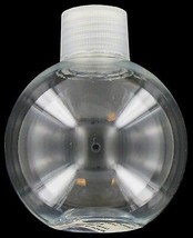 Ball Shaped Crystal Clear PLASTIC BOTTLE Jar 5oz w cap rOund Shatterproo... - $339.54 MXN