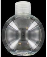Ball Shaped Crystal Clear PLASTIC BOTTLE Jar 5oz w cap rOund Shatterproo... - $18.05