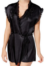 Linea Donatella Womens Short-Sleeve Wrap Size Small Color Black - £57.99 GBP