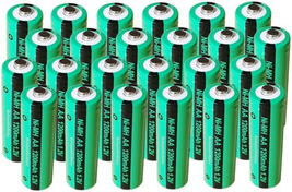 PKCELL 24X Battery AA NI-MH Rechargeable Batteries 1200Mah for Solar Path Garden - £49.74 GBP