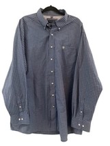 Ariat Pro Mens Blue Button Shirt Size XXL Western Cowboy - £18.91 GBP