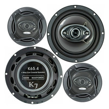 4x Audiotek Elite 800 Watts 6.5&quot; 4Way Car Audio Stereo Coaxial Speakers - £92.32 GBP