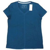 Charter Club V-Neck Pajama T-Shirt Top, DEEP TEAL, XS - $7.91