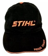 STIHL Outfitters Baseball Cap Hat Black Spell out Logo Power Equipment - $18.00