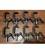 Lot of 8 Altman Stage Heavy Duty Pipe C Clamp Cast Iron - $117.59