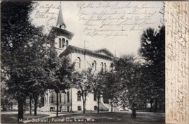 Fond Du Lac Wisconsin High School 1907 Saint Cloud to La Crosse Udb  Postcard X7 - £7.04 GBP