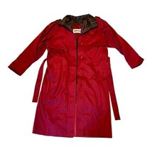 Donny brook Lined Fabric Long Sleeves Red Button Up Women’s Trench Coat ... - $186.99