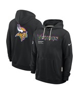 New Mens Vikings 2025 Crucial Catch Beat Cancer Sideline Hoodie - Black - $1,170.71 MXN