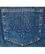 Rock &amp; Republic Womens Kasandra Studded Bootcut Jeans Blue Size 2 Studs ... - $20.48 CAD