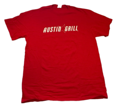 Austin Grill Restaurant, red  Employee GRAPHIC T-Shirt ADULT  Size L - £14.15 GBP