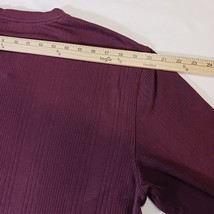 Claiborne Moisture Wicking V-Neck Men's Burgundy Long Sleeve Shirt Size XL  image 10