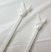 Playboy Club Bunny Swizzle Stick Pair 1970s Vintage Swank - $9.85