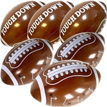 12Pc Inflatable Footballs For Football Party, Gameday, And Football-Them... - £19.65 GBP