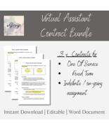 Virtual Assistant Service Contract Bundle, 3 x editable contracts - £16.47 GBP