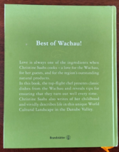 The Wachau Cookbook, by Christine Saahs  (1st Ed, Signed) - $37.62
