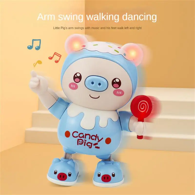 For Birthday Electric Light Music Dancing Pig Cartoon Piggy Pig Dancing Toy Baby - £15.33 GBP+
