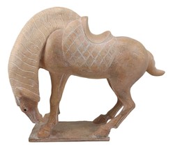 Ebros Frank Lloyd Wright Tang Dynasty Tomb Standing Horse Statue 15.5&quot;L ... - £94.76 GBP