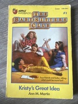 The Babysitters Club #1 Kristys Great Idea Ann M Martin Vintage 1986 - £15.37 GBP