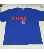 Chicago Cubs MLB Short Sleeve Tee Shirt, Mens XL, Blue, Team Logo - £12.86 GBP