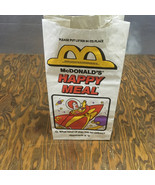 Vintage McDonald&#39;s happy meal paper bag Ronald McDonald the clown in space - $19.75